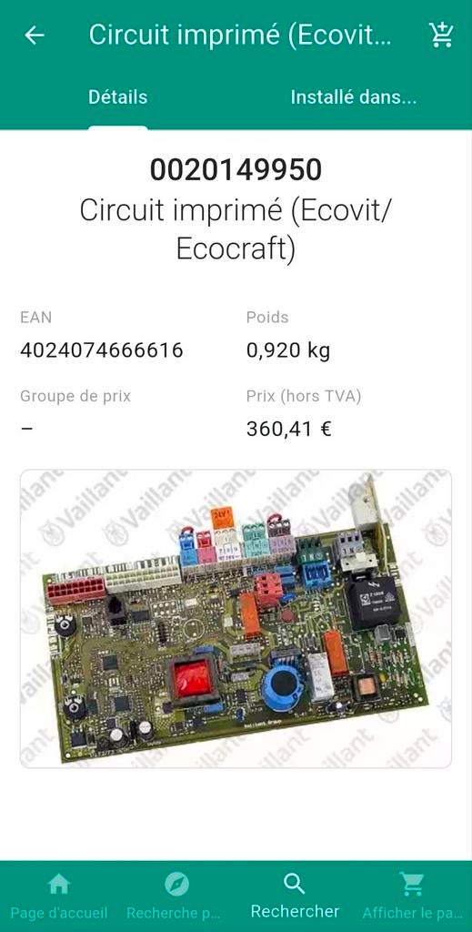Carte Vaillant VKK.../4  100% neuve), Enlèvement ou Envoi, Neuf