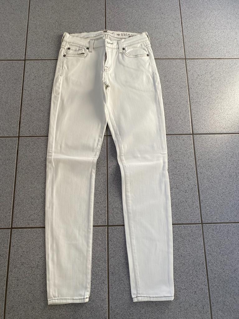 Ecru skinny jeans van 7 for all mankind maat 25, Enlèvement ou Envoi, Porté