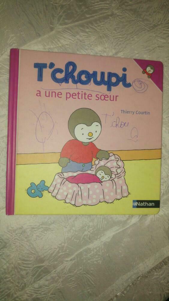 T'choupi a une petite soeur P.Courtin. Nathan, Boeken, Ophalen of Verzenden, Gelezen