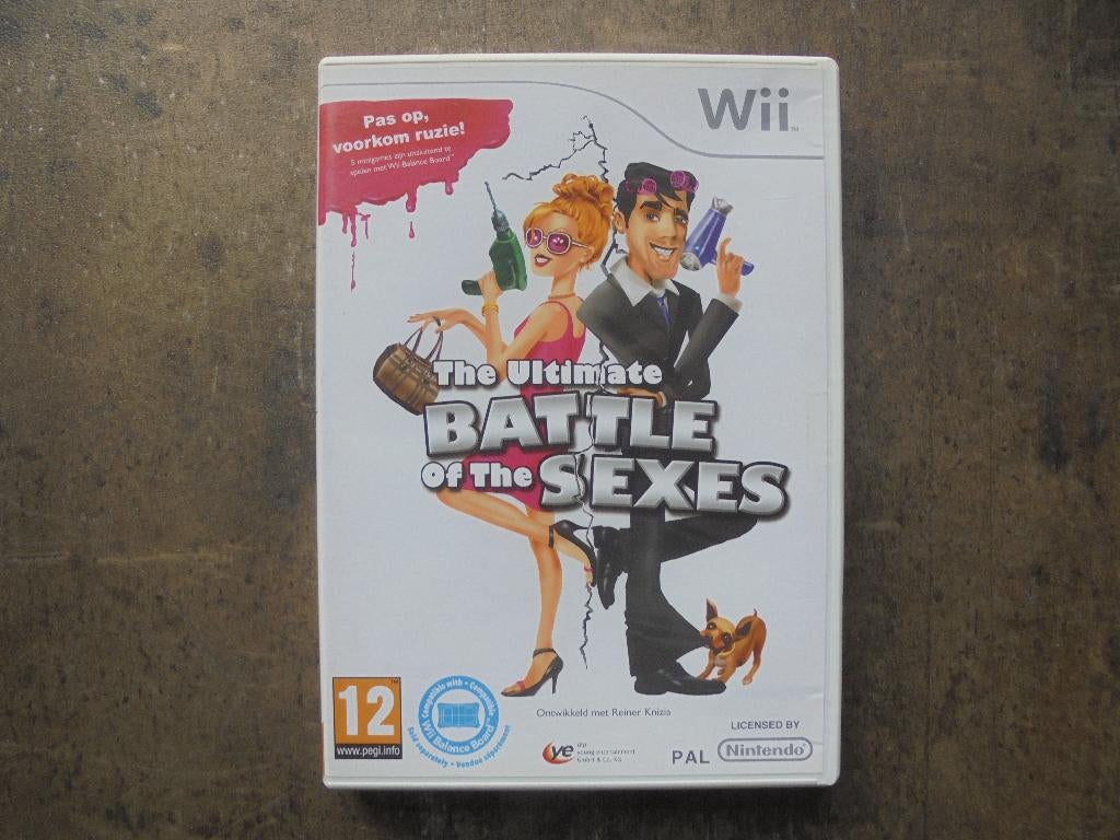 The Ultimate Battle Of The Sexes voor Wii (zie foto's), Games en Spelcomputers, Games | Nintendo Wii, Avontuur en Actie, Gebruikt