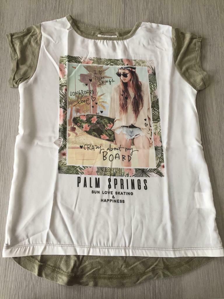 T-shirt skateboard - taille 158, Enlèvement ou Envoi, Chemise ou À manches longues, Utilisé, Bel & Bo