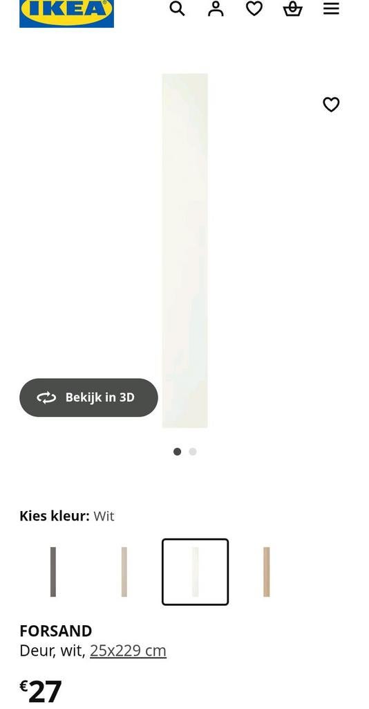 Ikea Forsand, Neuf, Enlèvement, 200 cm ou plus, Autres essences de bois