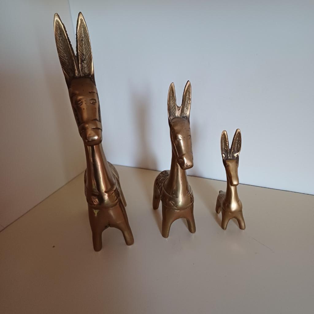 Set vintage de 3 ânes, Enlèvement ou Envoi