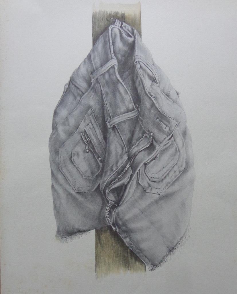 PETRUS VALCKX / JEANSSHORT / ZW-W LITHO + AQUAREL / 56x38cm, Ophalen of Verzenden