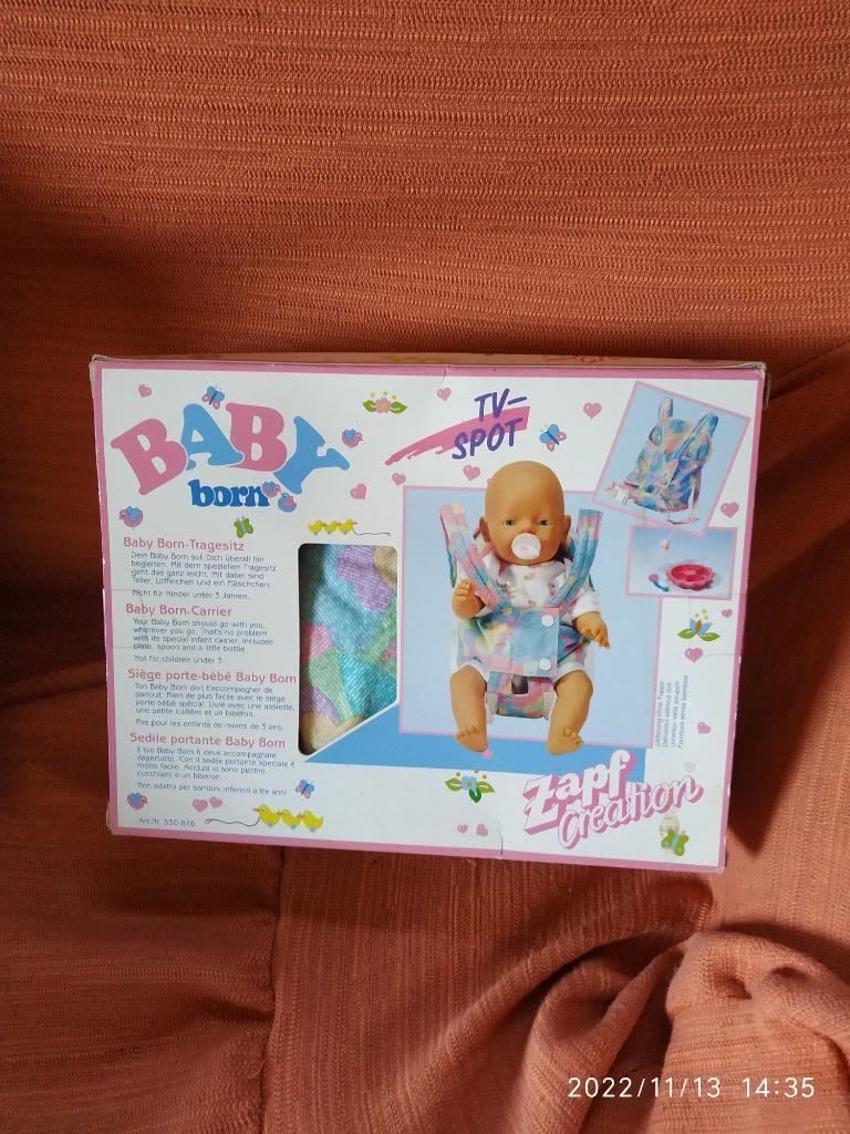 Zapf baby born siège p bébé vintage 2 modèles, Collections, Enlèvement ou Envoi, Neuf