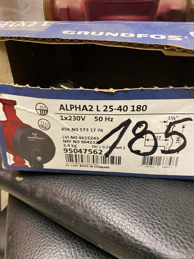Circulateur de chauffage GRUNDFOS ALPHA2 L 25-40 180 – 230V, Autos : Pièces & Accessoires, Freins & Transmission, Enlèvement ou Envoi