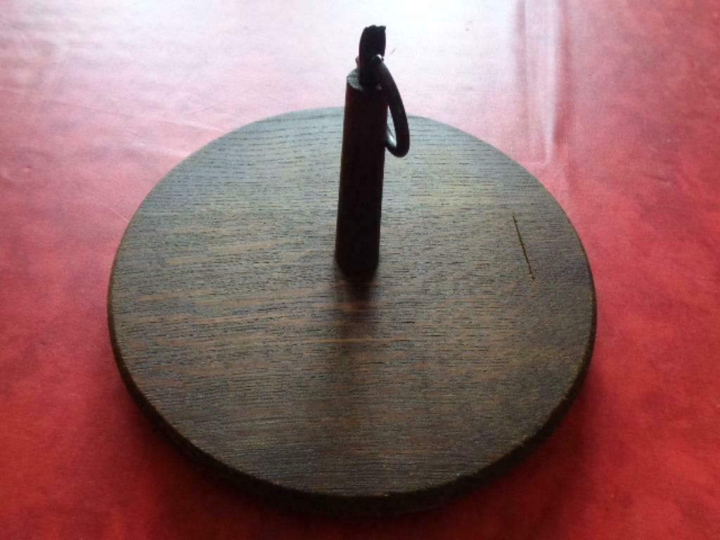 Plateau à fromage en bois foncé. Vintage, Enlèvement ou Envoi, Utilisé, Rond, Bois