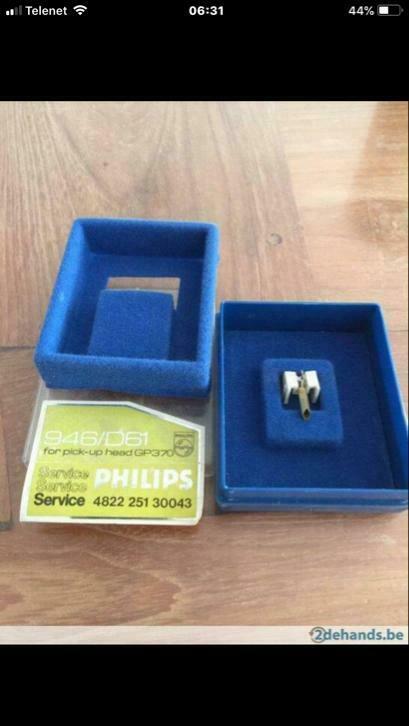 Nieuwe philips platenspelers naald.Missch.voor GP370 element, Enlèvement, Neuf