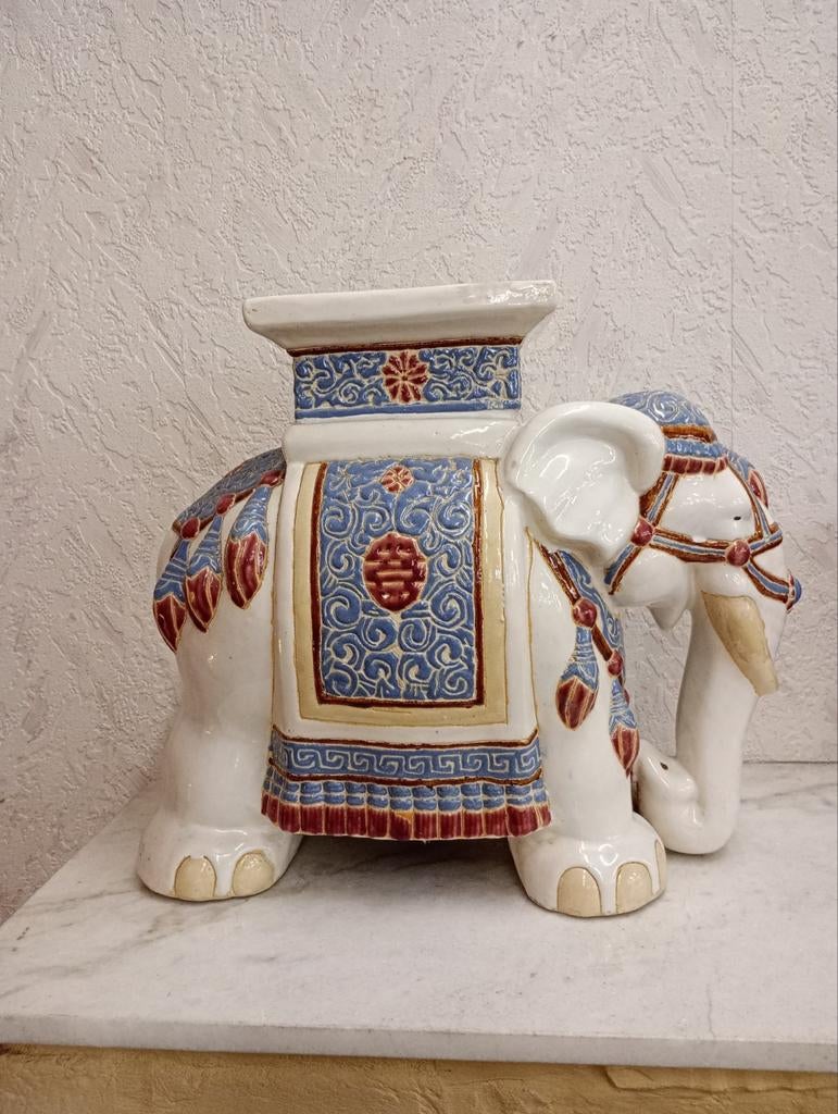 Olifant keramiek XL bloemenkruk, Antiek en Kunst, Ophalen