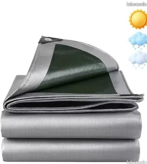 3x3M Bâche en tissu imperméable 180 g/m2 robuste, Verzenden, Nieuw