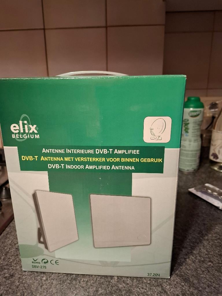 antenne intérieure DVB-T amplifiée, marque Elix, Enlèvement, Neuf