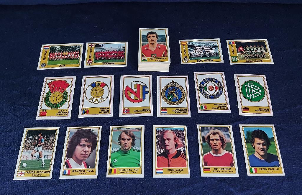 63 versch. Panini stickers voetbal ' EK Euro 76' -nieuw-, Ophalen of Verzenden, Nieuw, Meerdere stickers