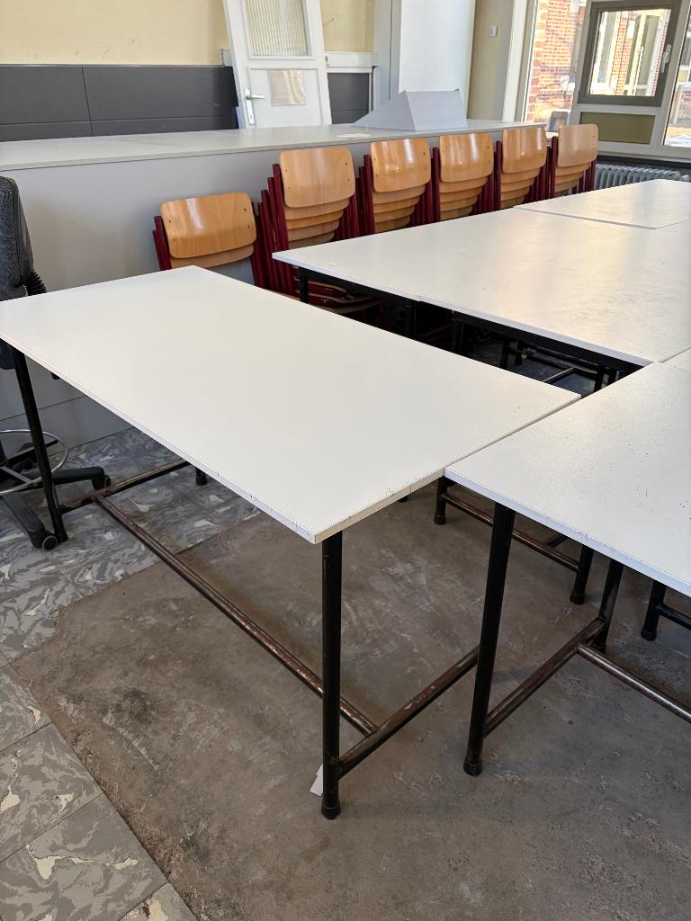Schoolmeubilair - werktafels, Ophalen, Gebruikt, 100 tot 150 cm, 50 tot 100 cm