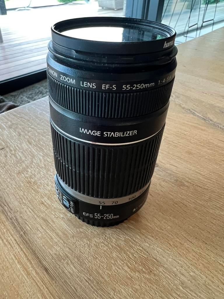 Canon lens ef-s 55-250 1:4-5.6, Audio, Tv en Foto, Foto | Lenzen en Objectieven, Ophalen, Gebruikt