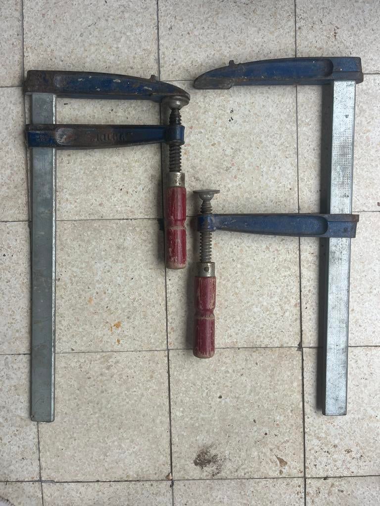 2 grote werkklemmen spanvijzen merk richa, Doe-het-zelf en Bouw, Ophalen of Verzenden, Gebruikt