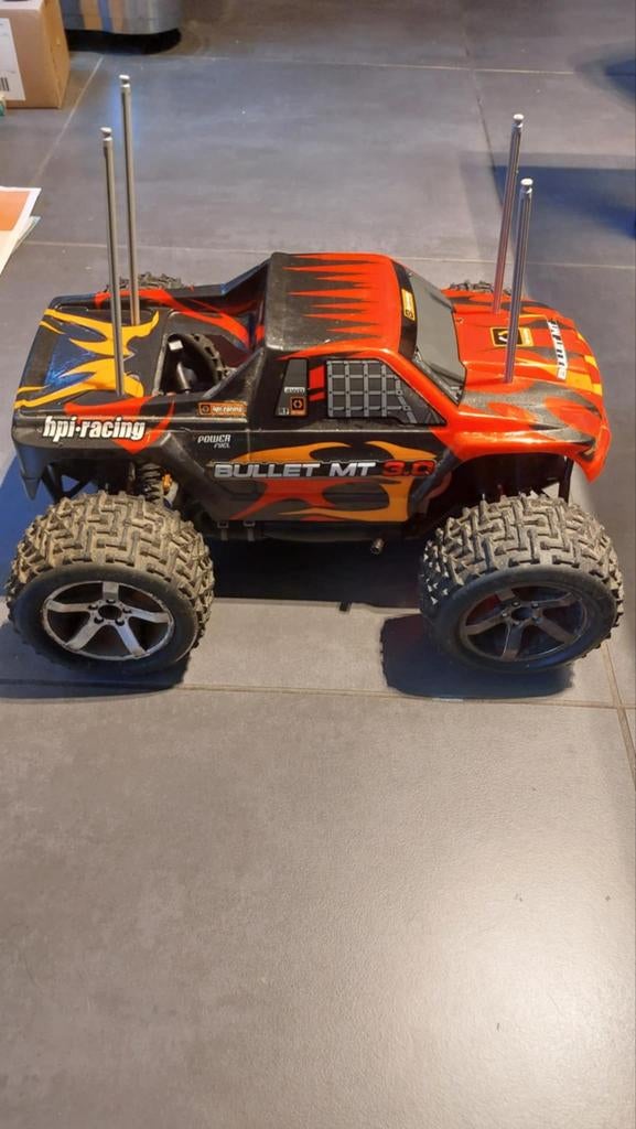 Hpi Bullet MT nitro + starter en benzine, Ophalen, Benzine