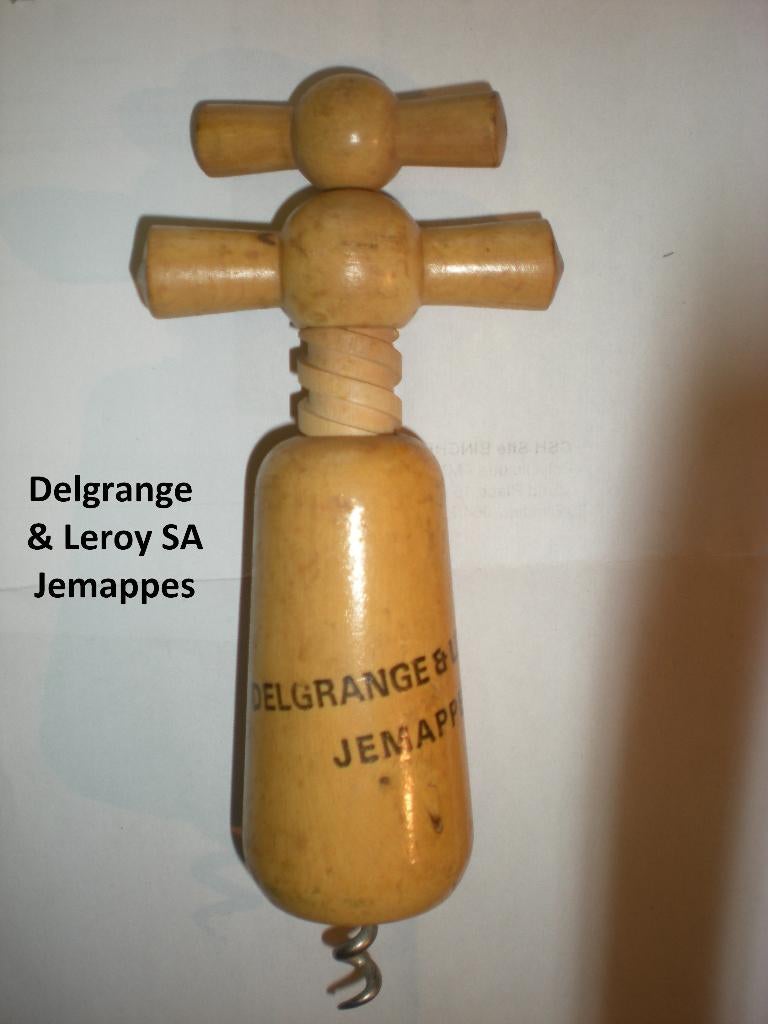 Vins Delgrange Jemappes - Houten kurkentrekker, Ophalen of Verzenden, Gebruikt