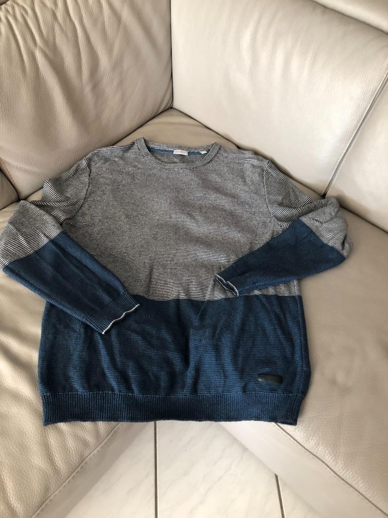 Trui Blauw met Streepjes Esprit XL, Vêtements | Hommes, Pulls & Vestes, Enlèvement ou Envoi, Taille 56/58 (XL), Esprit, Porté