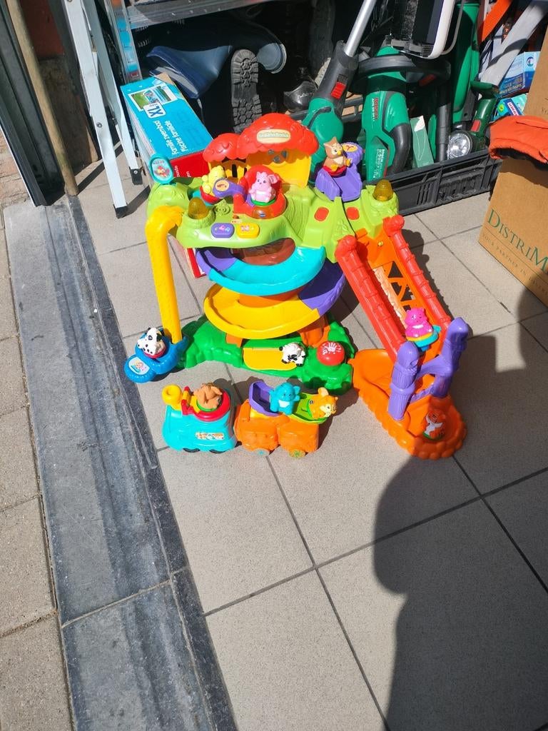 Klem en verken boomhut + race en leer locomotief, Kinderen en Baby's, Ophalen, Zo goed als nieuw