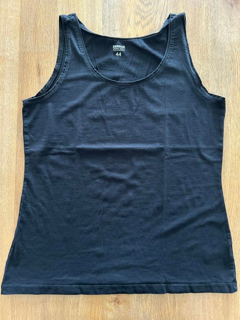 Zwarte top Zeeman maat 44 (2), Enlèvement ou Envoi, Zeeman, Comme neuf, Noir