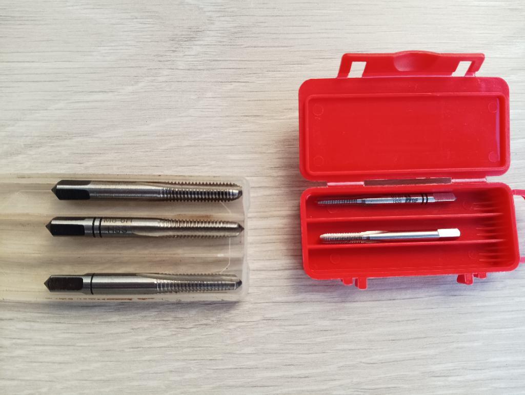 Schroefdraadtappen M6 en M3, Ophalen