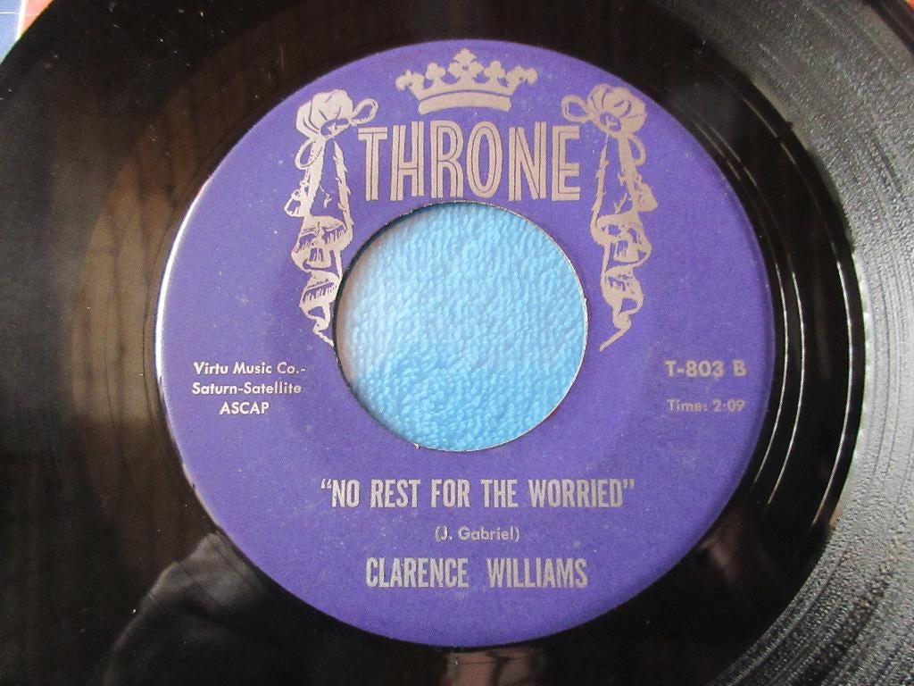 clarence williams - no rest for the worried  the seventh son, Enlèvement ou Envoi, Comme neuf, R&B et Soul