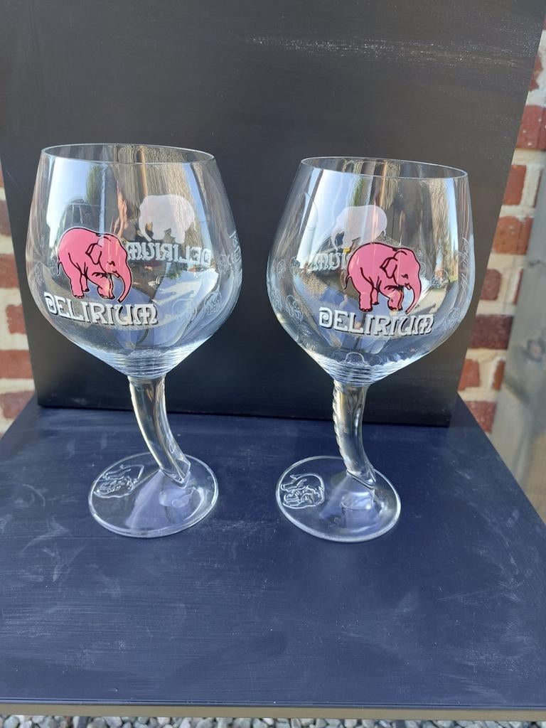 Delirium bierglazen, Ophalen of Verzenden, Zo goed als nieuw, Glas of Glazen, Overige merken