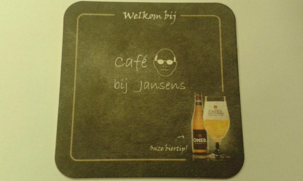 Bierviltje  :  OMER  (Café bij Jansens), Verzamelen, Biermerken, Ophalen of Verzenden, Nieuw