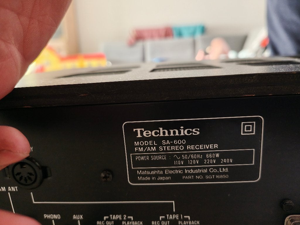 Technics SA-600 Vintage Stereo Receiver / Amplituner Hi-Fi, Overige merken, Gebruikt, Ophalen of Verzenden, 60 tot 120 watt
