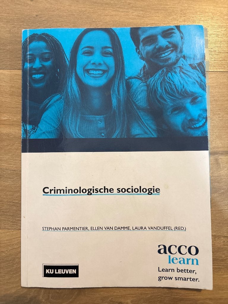 criminologische sociologie - stephan parmentier, Livres, Comme neuf, Enlèvement, Autres matières, Acco