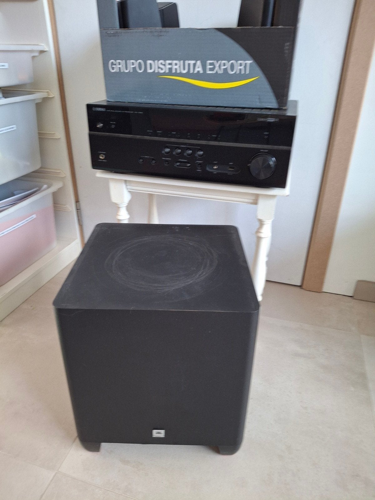 Yamaha MusicCast RX-V583 + JBL Cinema 610, TV, Hi-fi & Vidéo, Autres marques, Autres lecteurs, Enlèvement, Utilisé