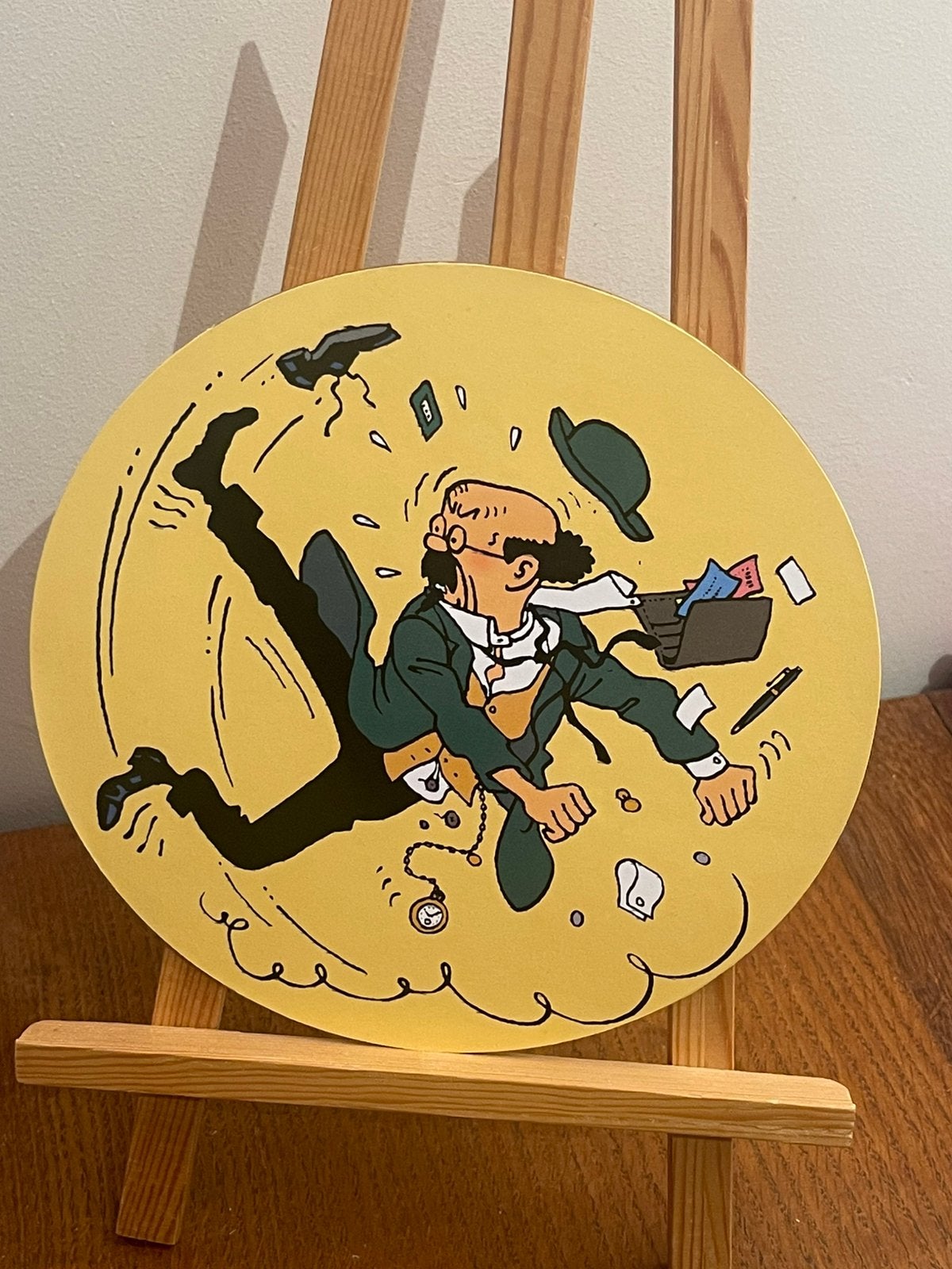 Tintin Kuifje Tim : portrait à suspendre (grand format)( 11), Collections, Personnages de BD, Comme neuf, Image, Affiche ou Autocollant