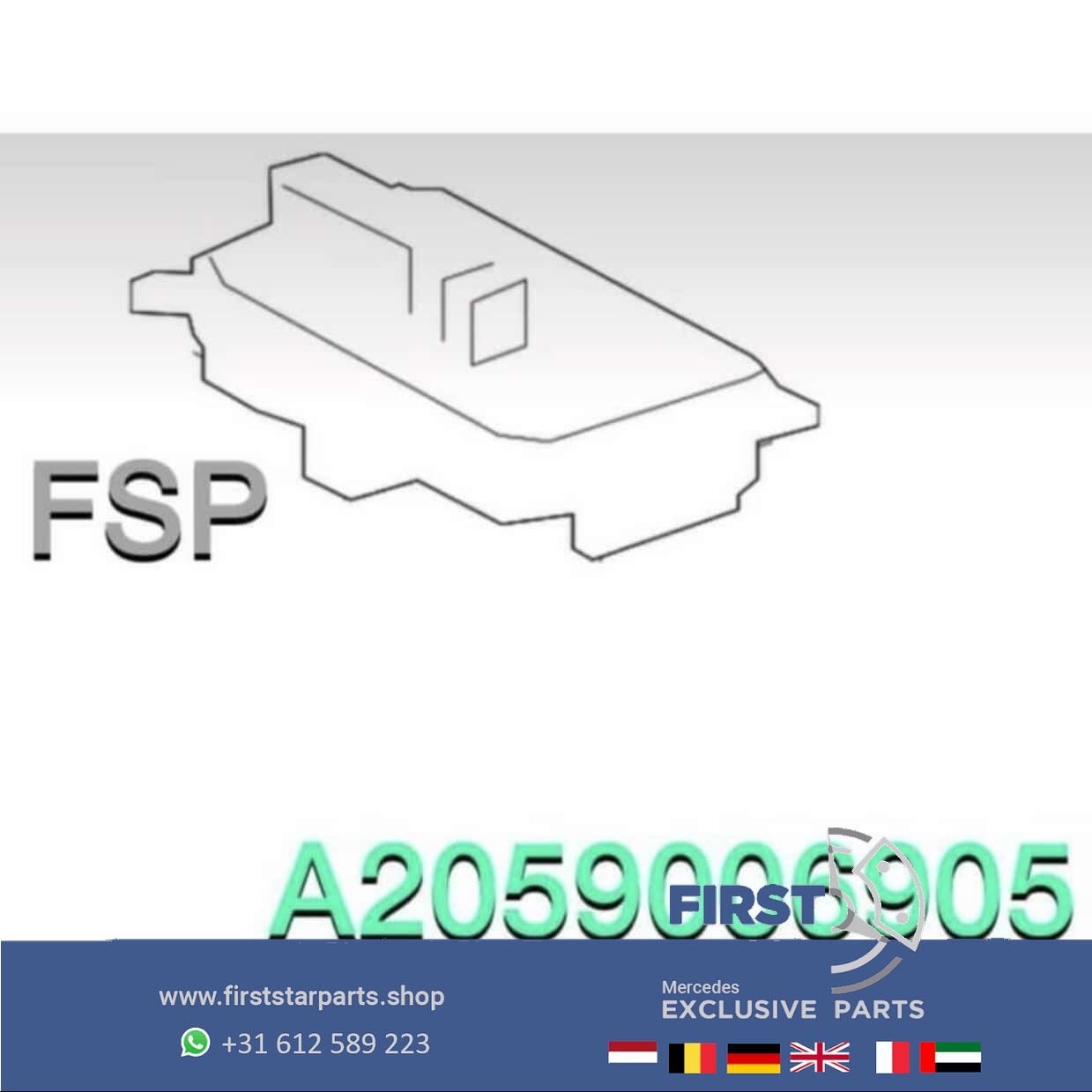 A2059006905 ILS LED KOPLAMPMODULE L/R W205 Mercedes C Klasse, Gebruikt, -, Ophalen of Verzenden, -