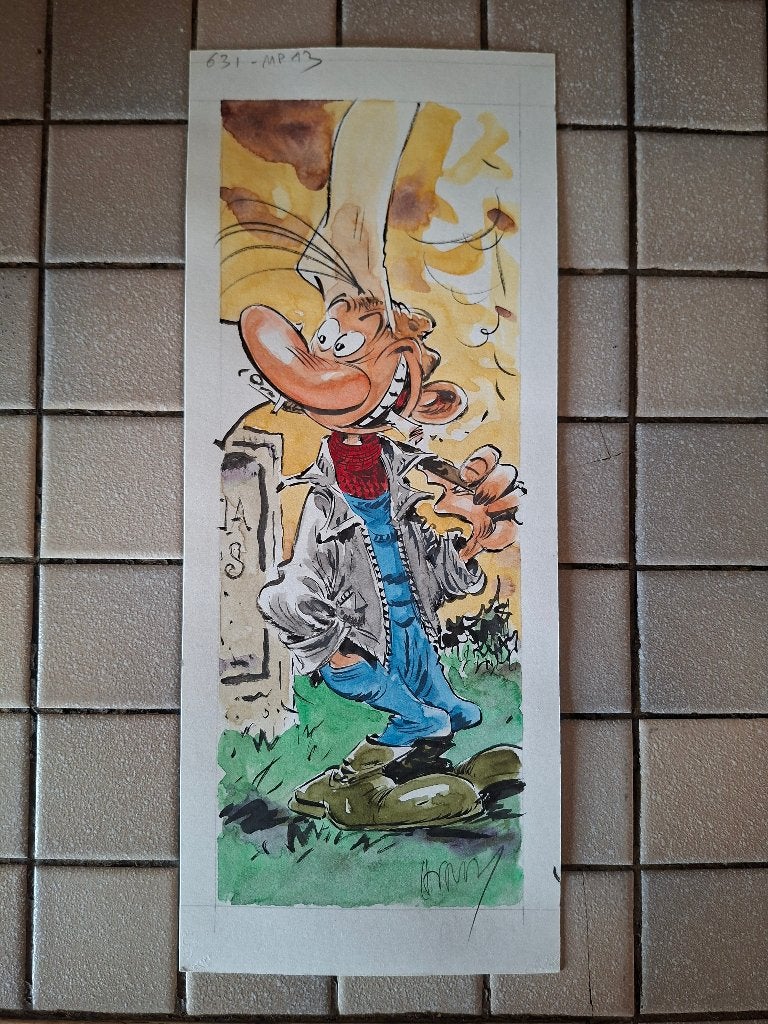 Pierre Tombal  ( dessin original nr 2), Neuf, Marc Hardy, Enlèvement ou Envoi, Une BD