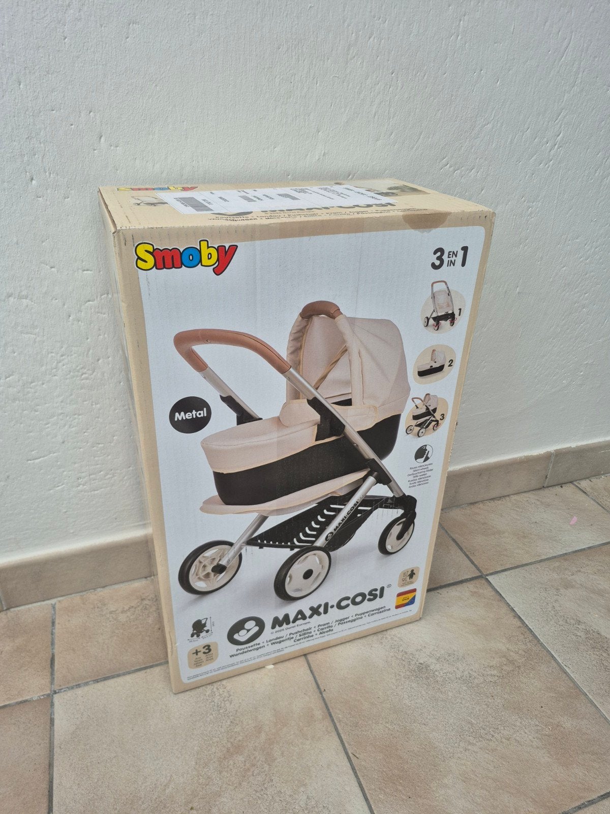 Smoby Maxi-Cosi 3-in-1 Poppenwagen / Wandelwagen, Ophalen, Nieuw, Overige typen