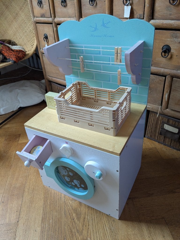 speelgoed wasmachine, Kinderen en Baby's, Ophalen, Gebruikt, Hout, Speelkeuken