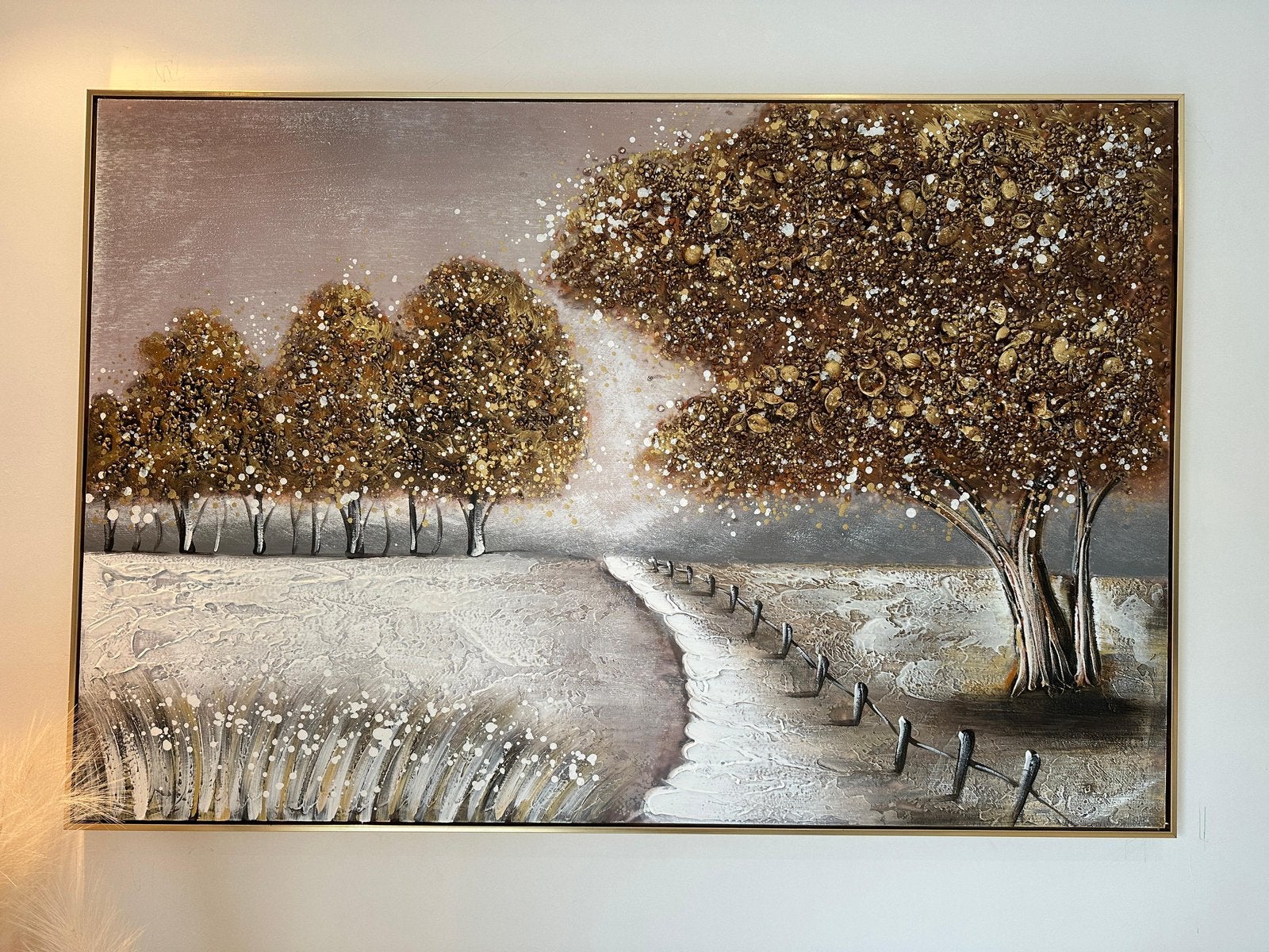 Tableau décoratif paysage en relief – 120 x 80 cm, Ophalen