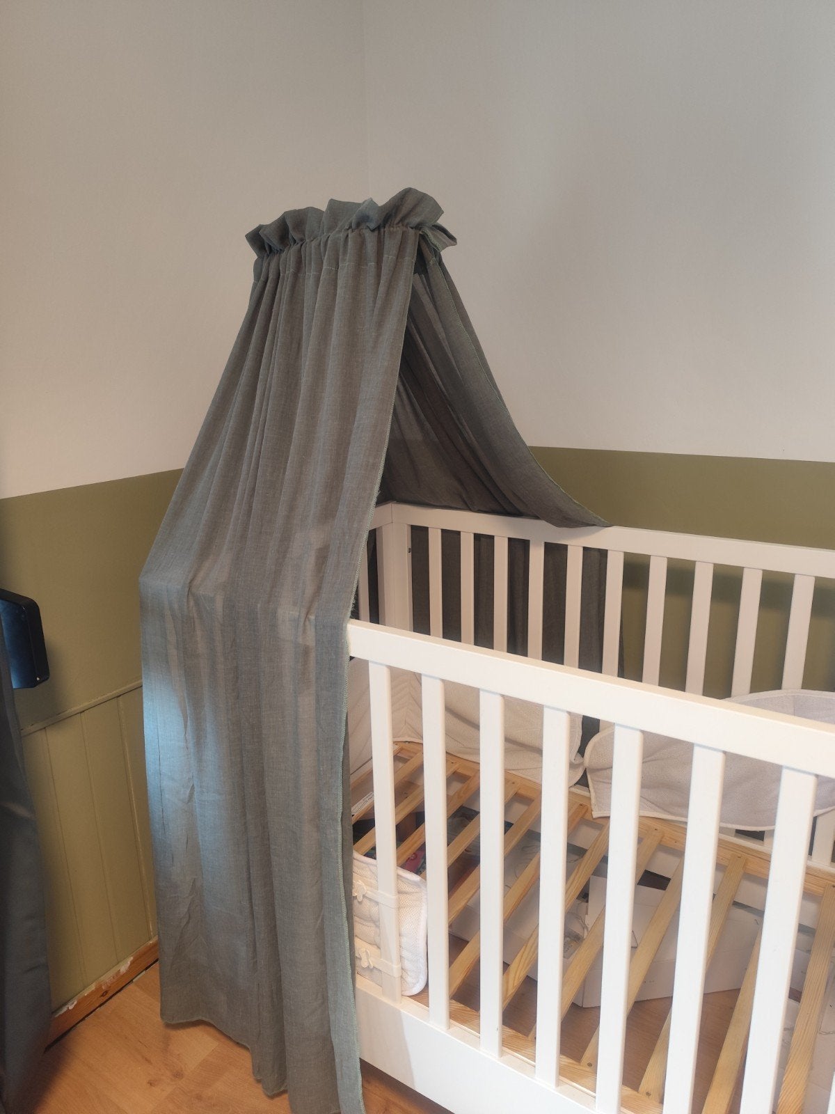 hemel bed/park + bevestigingsklem groen, Kinderen en Baby's, Groen, Ophalen, Zo goed als nieuw, Meyco