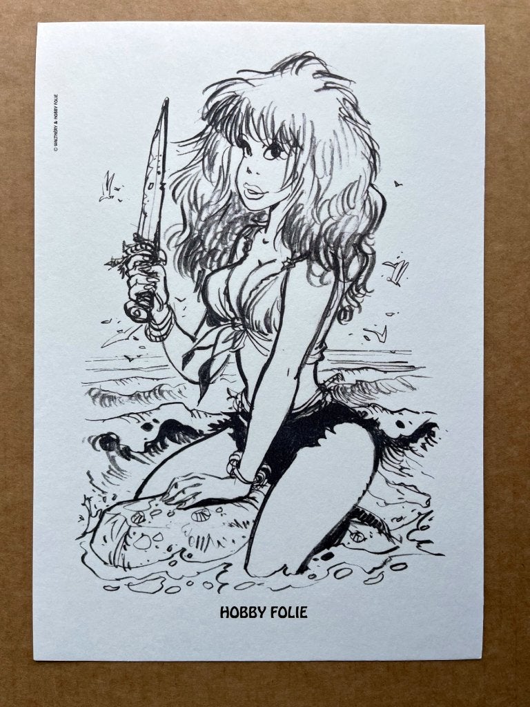 Natacha robinsonne - Ex-libris Hobby Folie - Walthéry, Enlèvement ou Envoi