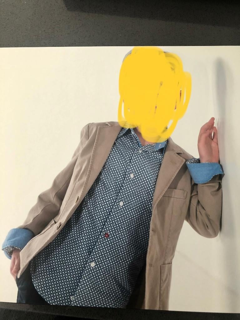 Communiekleren jongen: hemdje Red Limit maat 134, blazer 7-8, Garçon, Enlèvement ou Envoi, Ensemble, Comme neuf