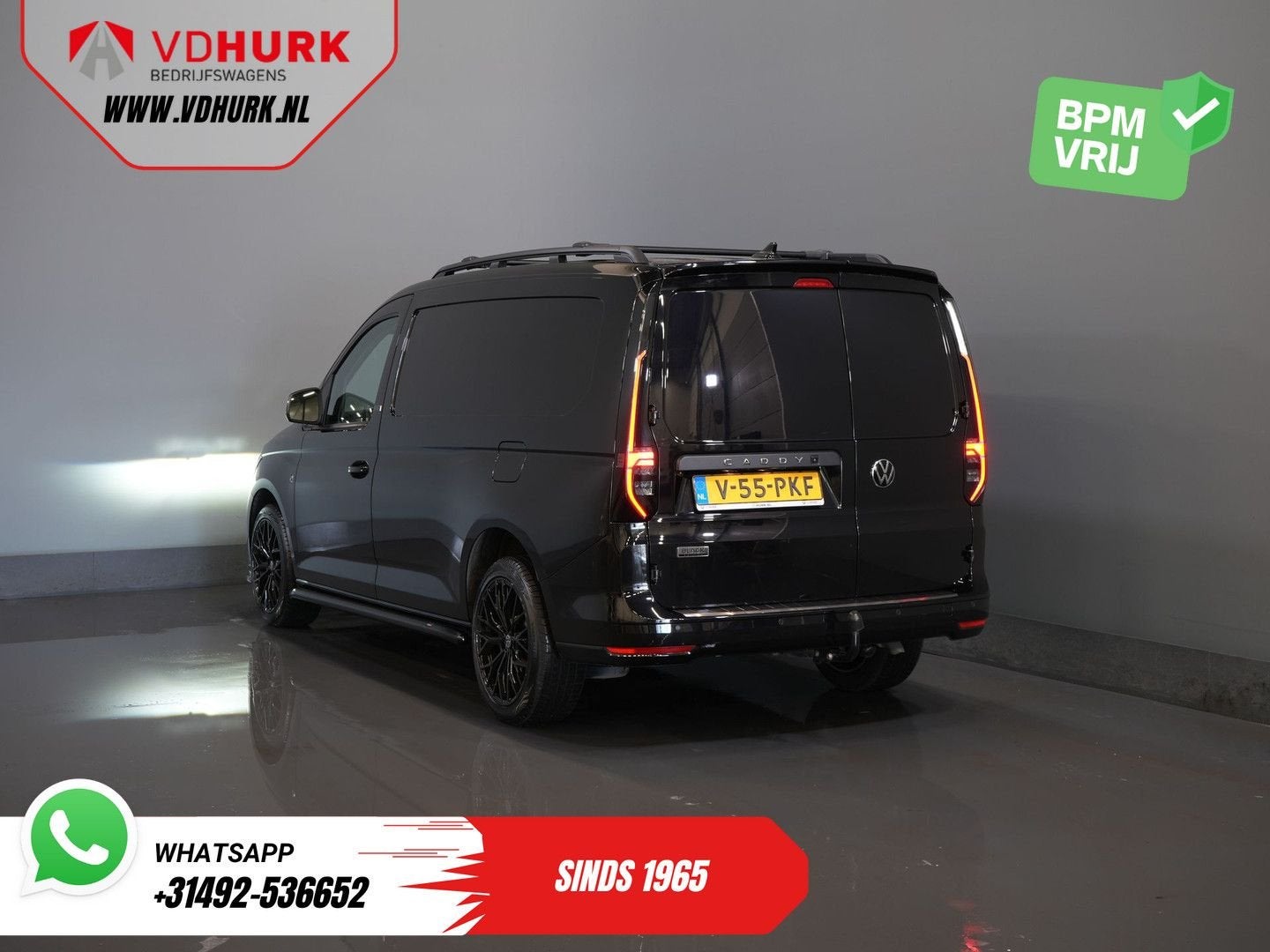 Volkswagen Caddy Cargo Maxi 2.0 TDI 125 pk DSG Aut. Black Ed, Automaat, Parkeersensor, Zwart, Bedrijf
