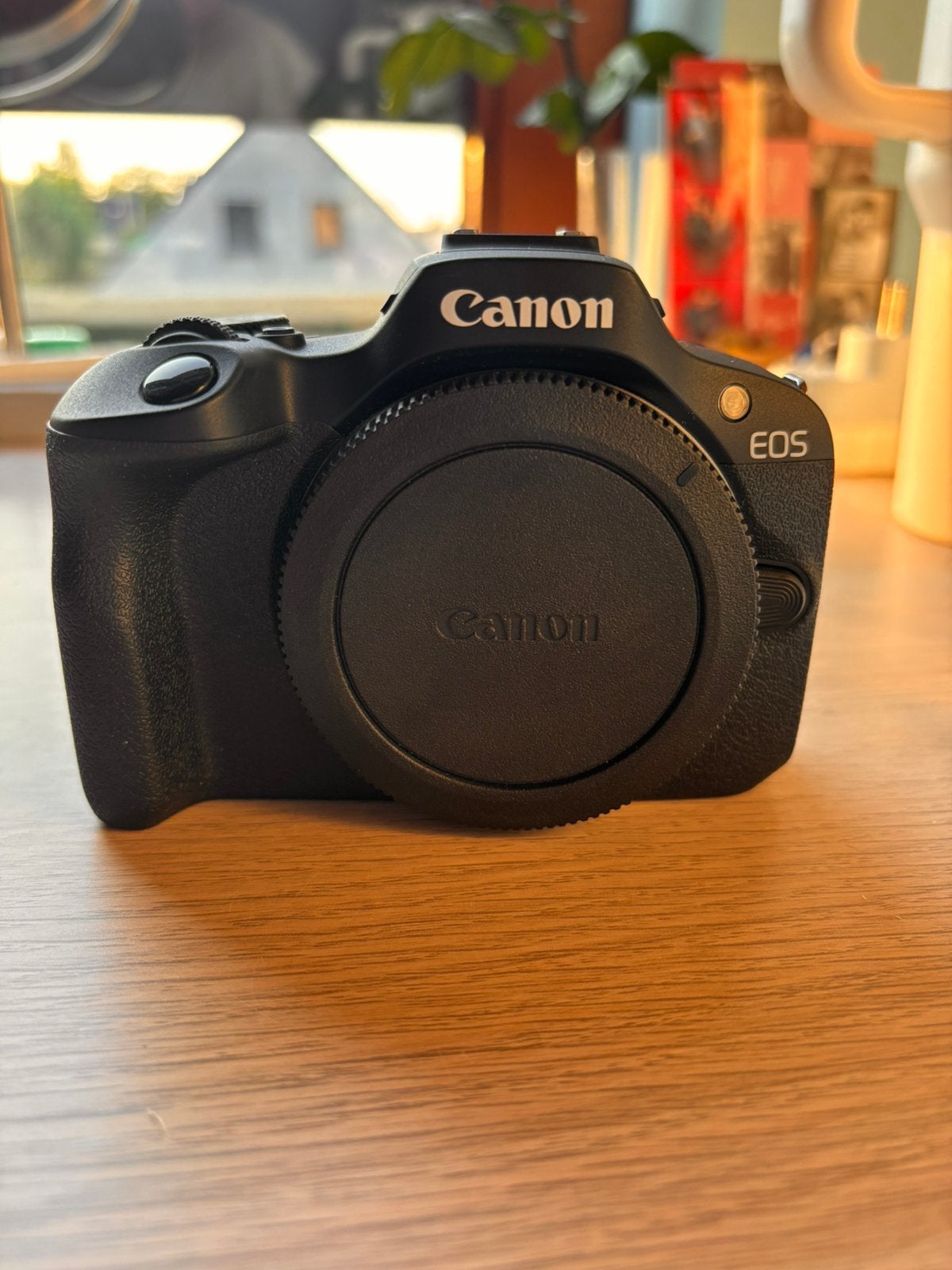 Canon EOS R100 RF-S 18-45mm + RF-S 55-210mm, Ophalen, Zo goed als nieuw, Accu, Canon