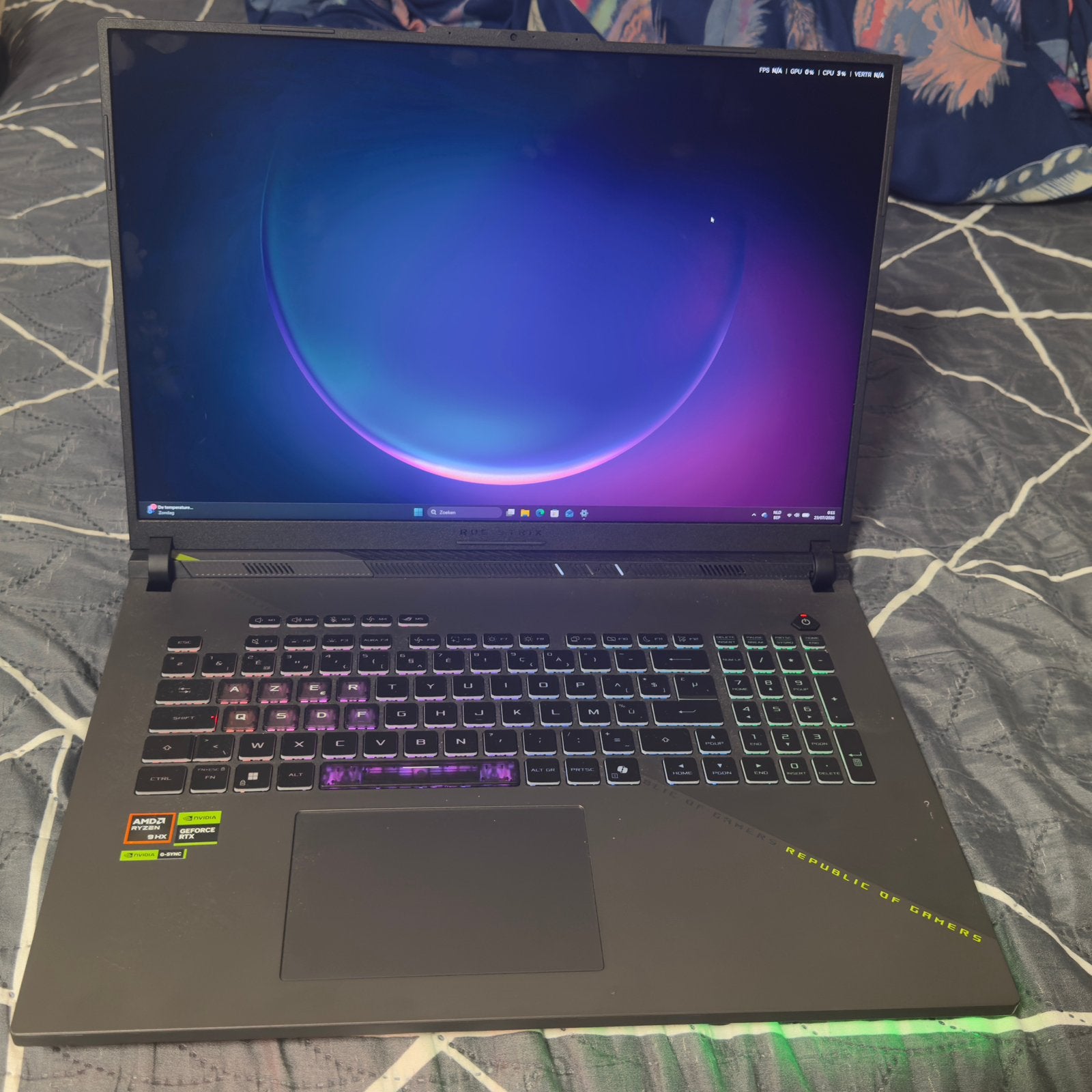 Asus Rog strix g18, Informatique & Logiciels, Ordinateurs portables Windows, Comme neuf, 17 pouces ou plus, SSD, 32 GB, Azerty