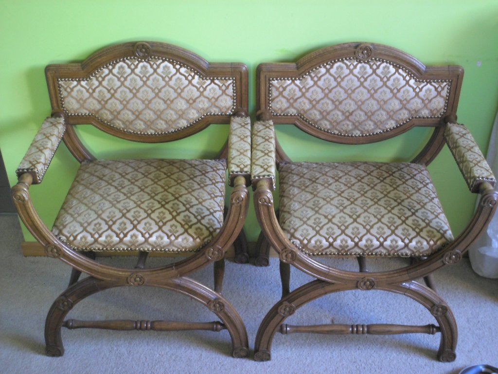 Deux chaises de château/siège de chevalier, Antiquités & Art, Enlèvement
