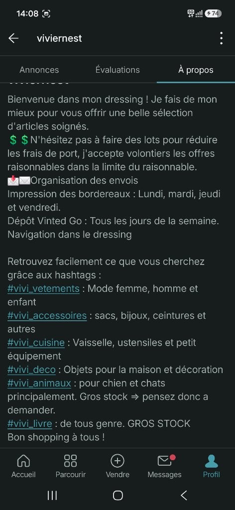 Vide grenier, Enlèvement, Utilisé