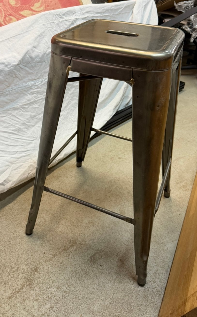 2 tabourets en acier, 2 tabourets, Enlèvement, Comme neuf