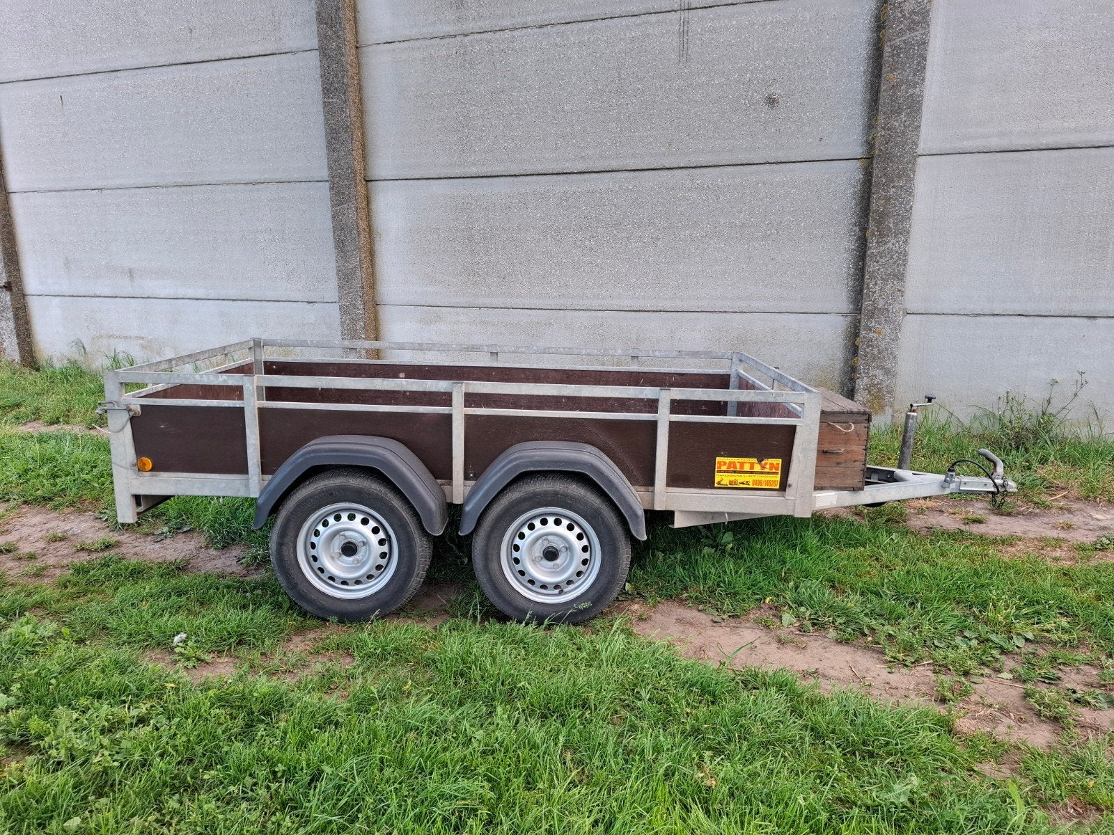 ongeremde dubbelas aanhangwagen 750 kg, Ophalen of Verzenden