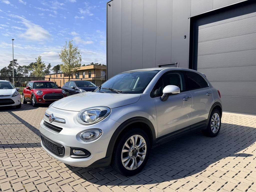 Fiat 500X Pop Star 1.6 Benzine - Leder - Xenon - Keyless, Auto's, Handgeschakeld, SUV of Terreinwagen, Zilver of Grijs, Euro 6