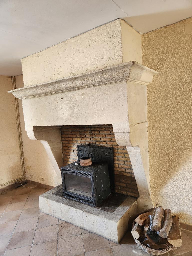 Cheminée en pierre, Maison & Meubles, Enlèvement, Utilisé, Suspendu, Autres types