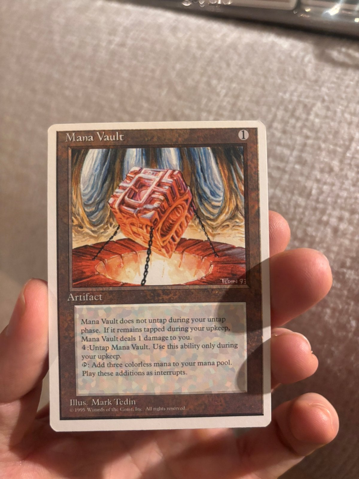 Mana Vault (4th edition) Magic the Gathering, Hobby en Vrije tijd, Ophalen of Verzenden, Zo goed als nieuw